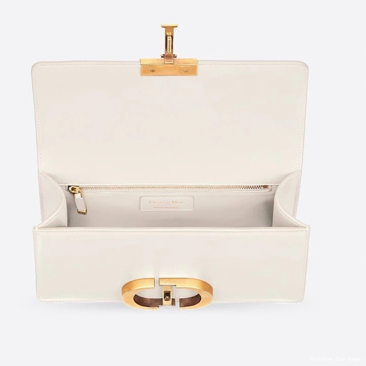 Cheap White Calfskin Dior Montaigne Box 30 Bag 0807 Luxury